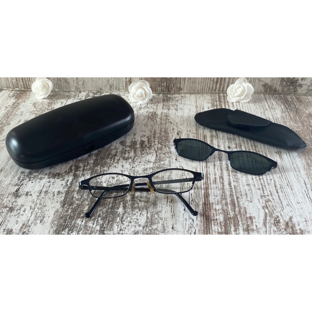 Visionworks eyeglasses with sunglasses cover